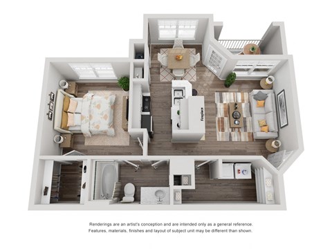bedroom floor plan anjou 1600 a, opens a dialog at The Madison at Adams Farm, North Carolina